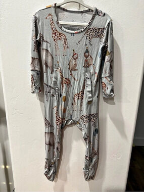 Seed Baby Animal Print Footie Size 12-18M